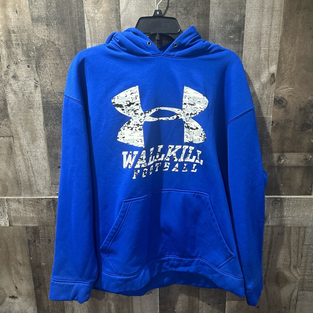Under Armour Royal Blue Walkill Football Crewneck Hoodie